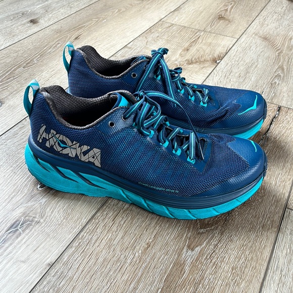 Hoka One One Shoes - Hoka One One Women Challenger ATR 4 Blue Running Shoe Sneaker